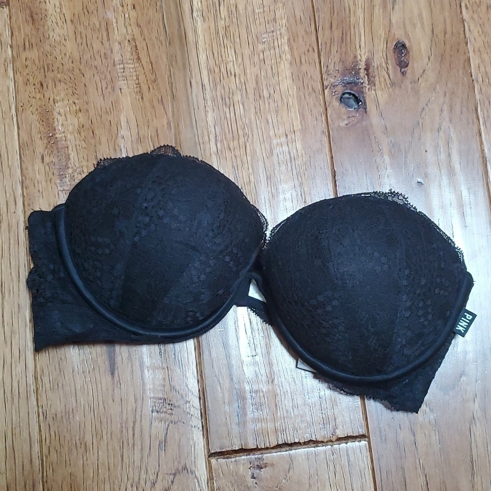 Pink Victoria's Secret Date plunge push up bra